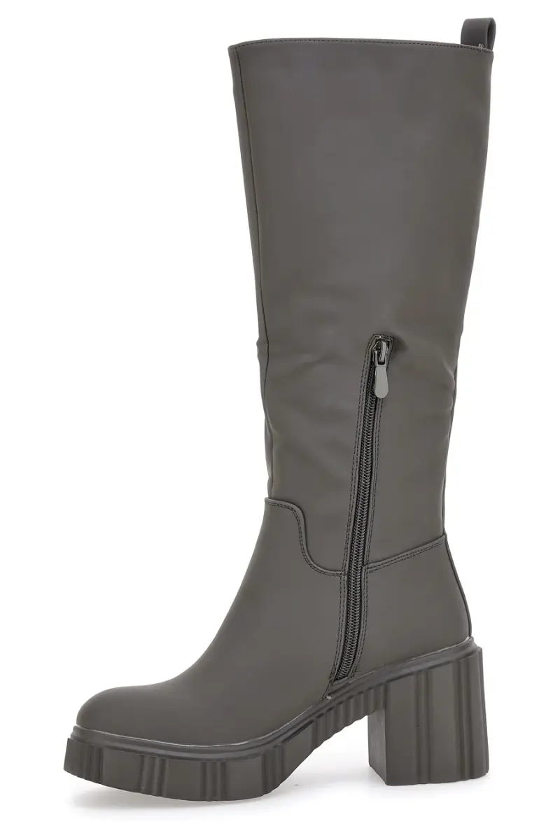 Stivali Grigio/Verdi Con Tacco a Blocco Dame Rose 837 [VERDE] miniatura 4