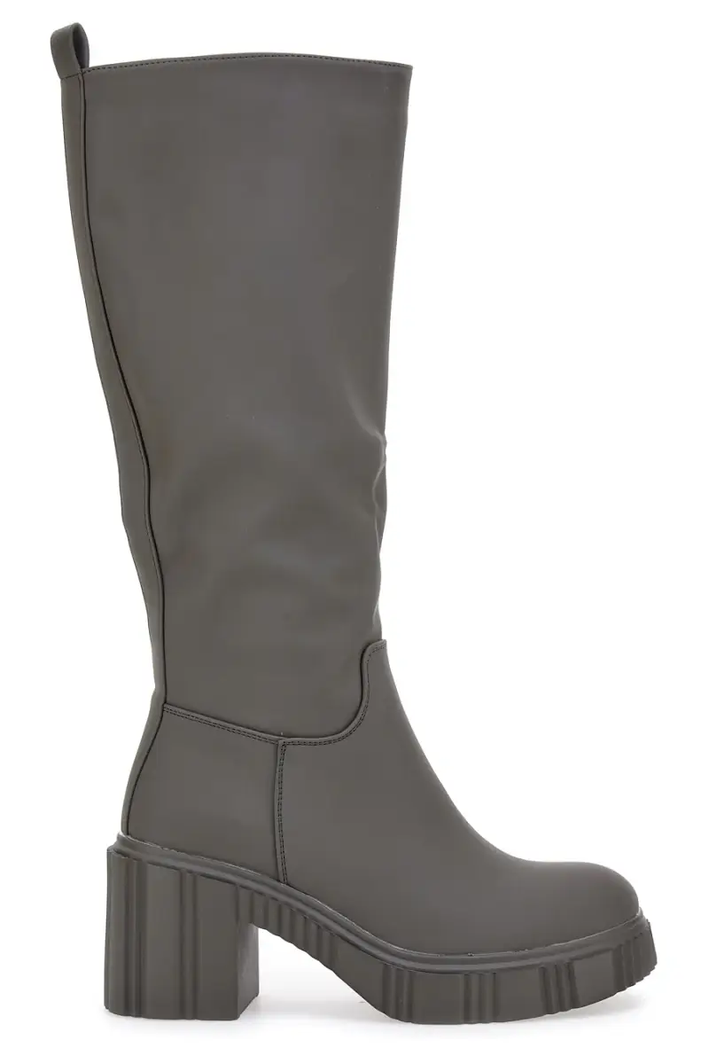 Stivali Grigio/Verdi Con Tacco a Blocco Dame Rose 837 [VERDE]