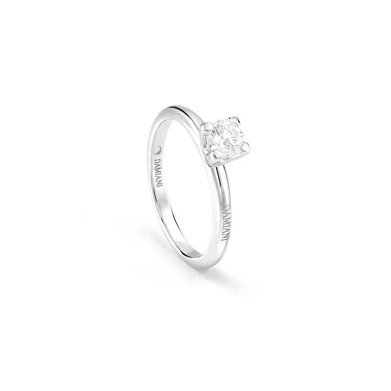 Anello In Oro Bianco Con Diamante - Luce New - Damiani