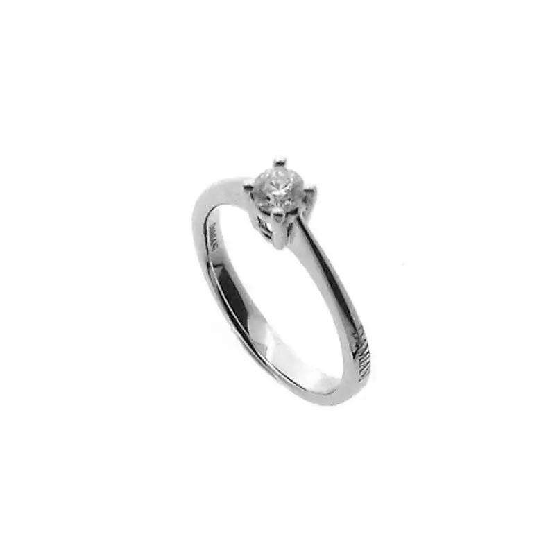 Anello In Oro Bianco Con Diamante - Scelgo Te - Damiani