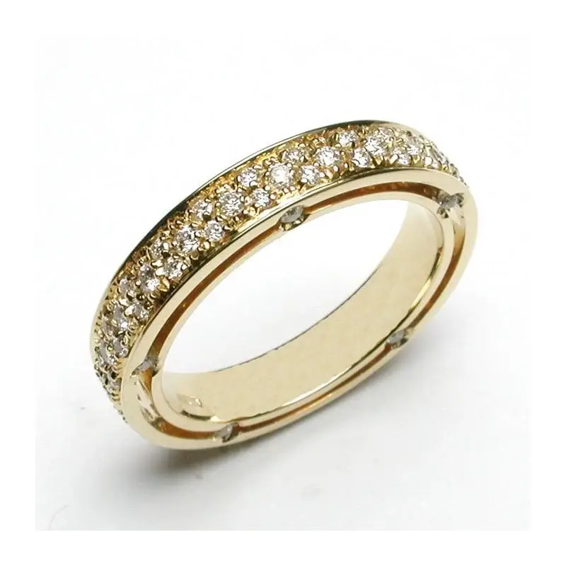 Anello In Oro Giallo Con Diamante - D Side - Damiani