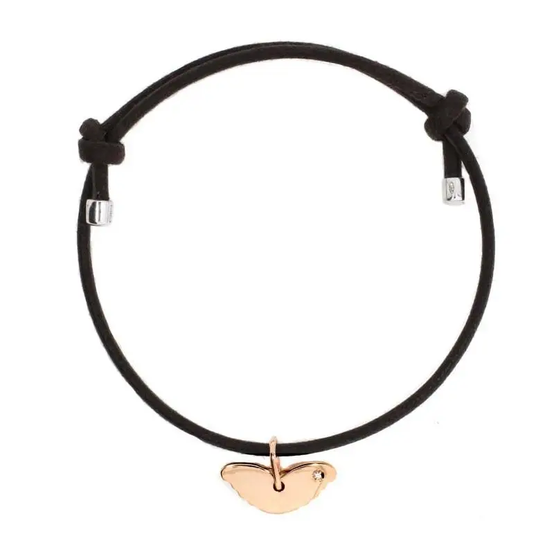 Bracciale Ali In Oro Rosa Con Diamante - My First - Damiani