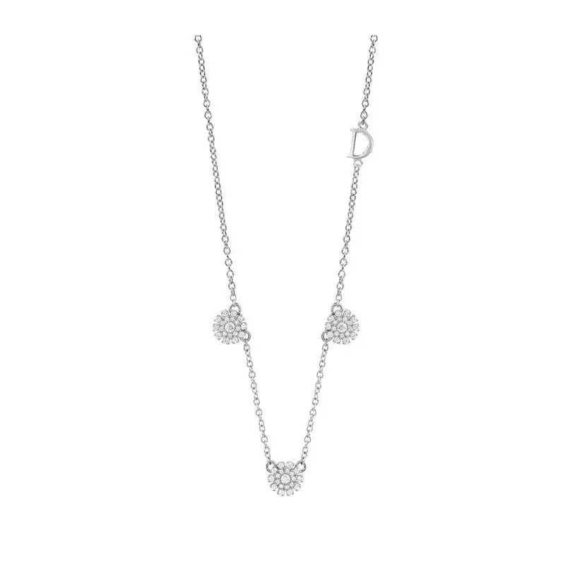 Collana In Oro Bianco Con Diamante - Margherita - Damiani