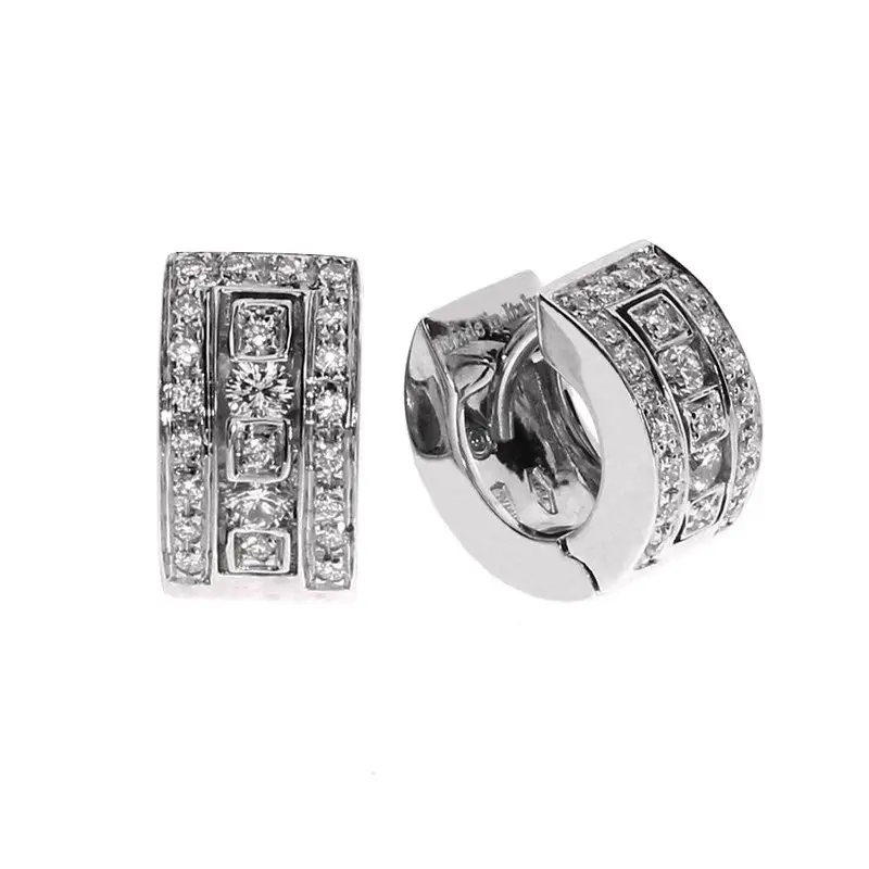 Orecchini In Oro Bianco Con Diamante - Belle Epoque - Damiani