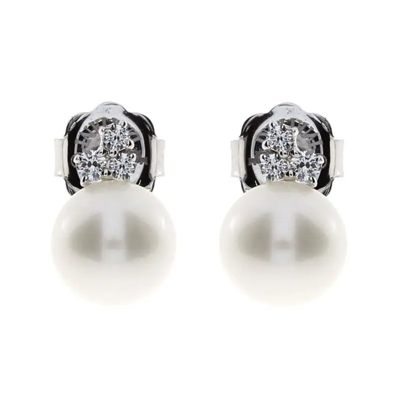 Orecchini In Oro Bianco Con Diamante - Mimosa - Damiani