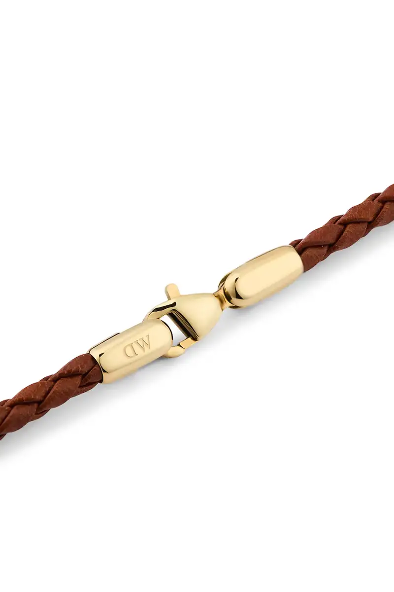 bracciale in pelle uomo DW00401752 Oro miniatura 2
