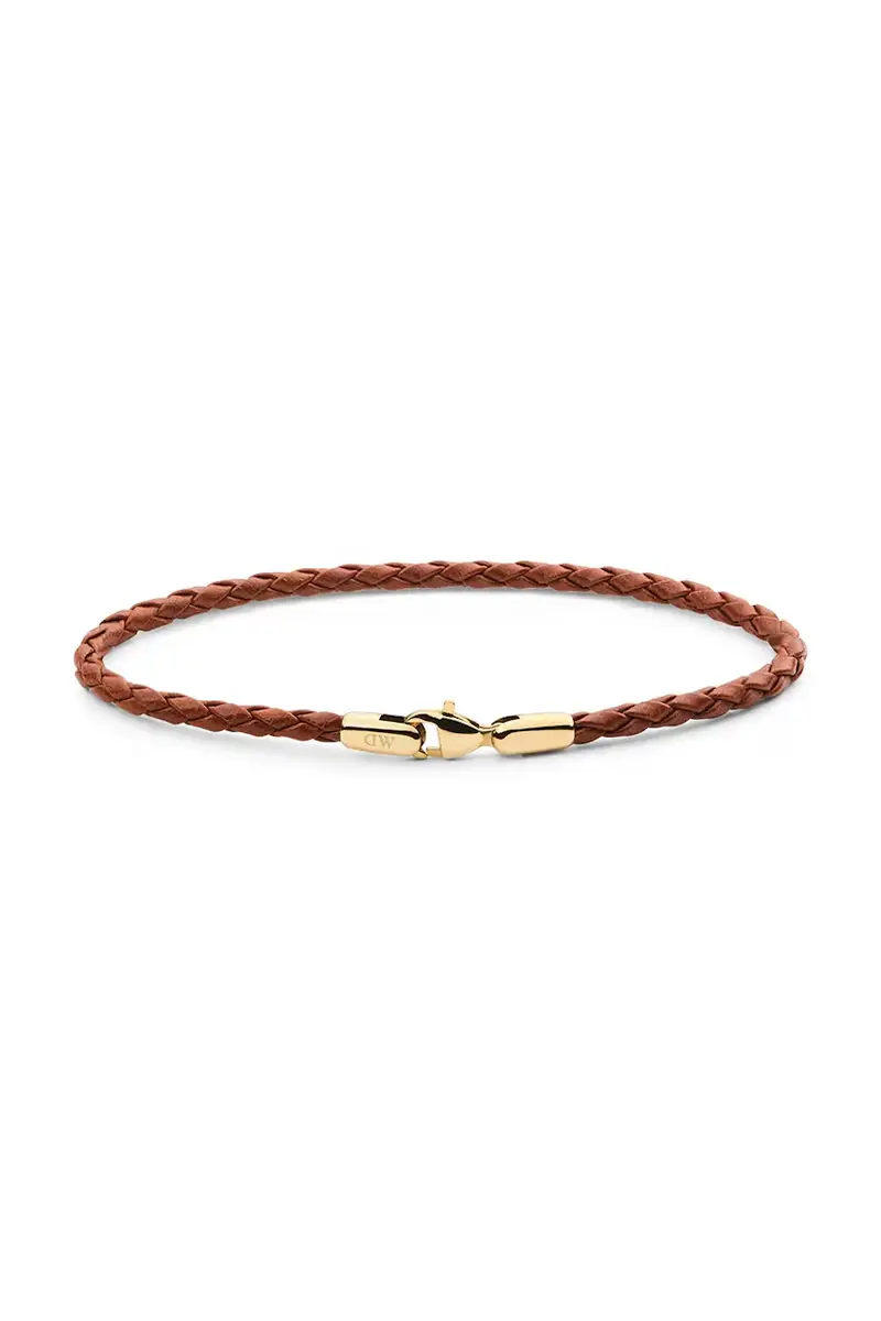 bracciale in pelle uomo DW00401752 Oro