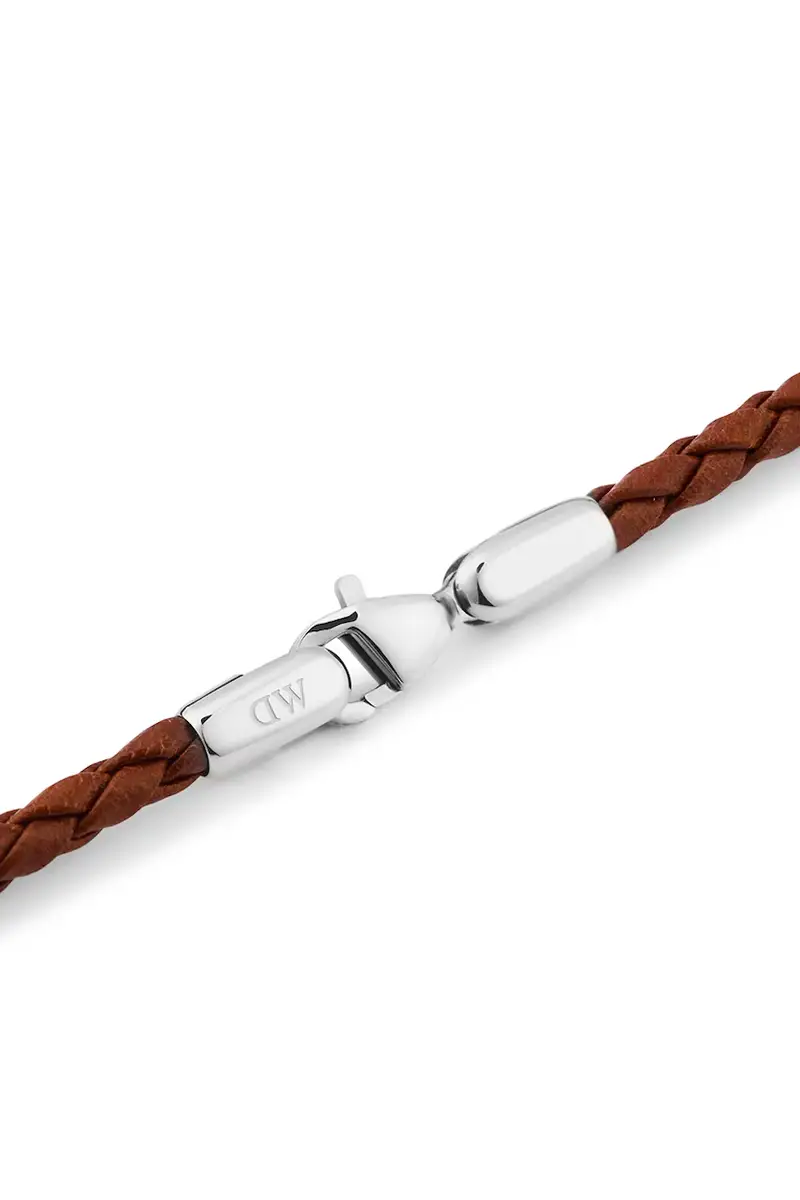 bracciale in pelle uomo DW00401753 Argento miniatura 2