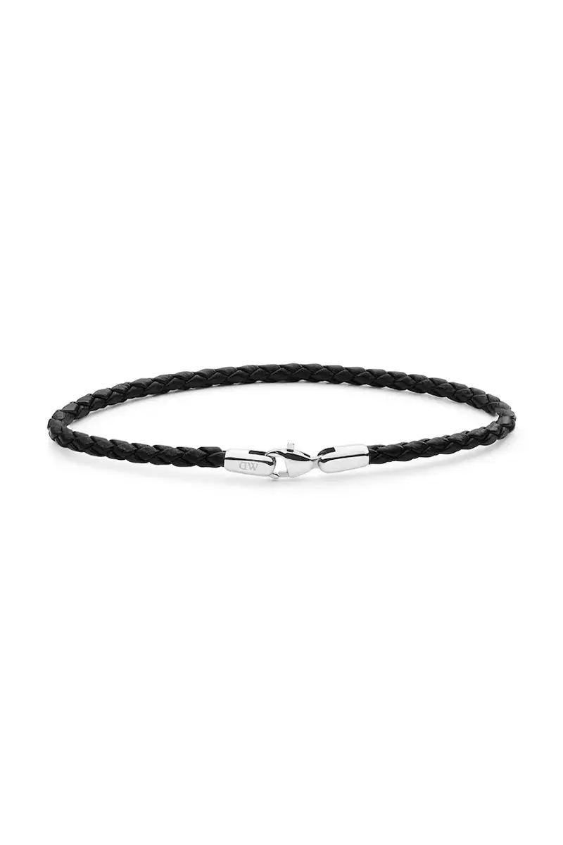 bracciale in pelle uomo DW00401761 Argento