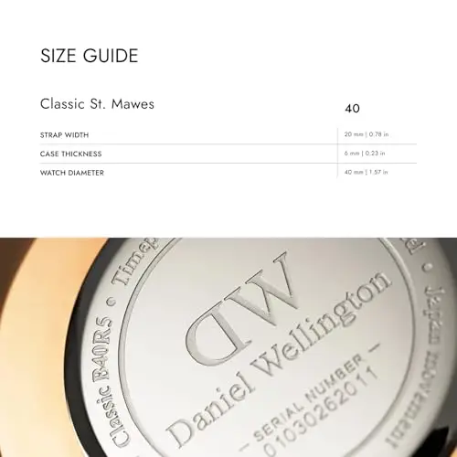 Daniel Wellington Classic Orologi 40mm Double Plated Stainless Steel (316L) Rose Gold miniatura 2