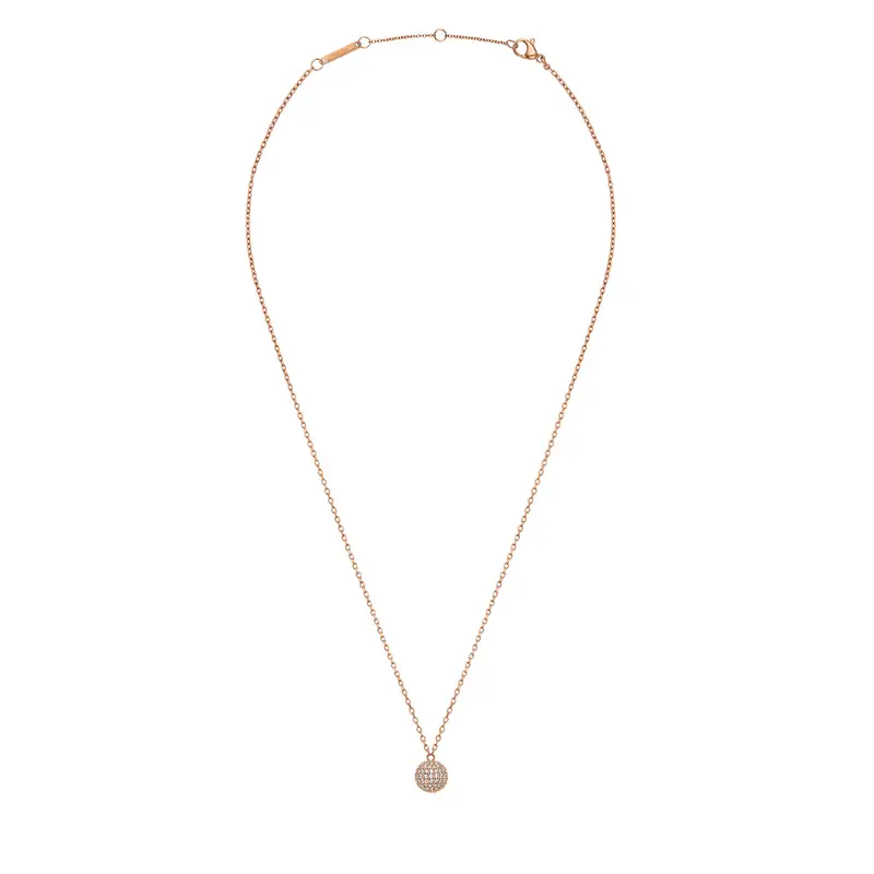 Collana Daniel Wellington Pavé DW00400625 Placcatura in oro rosa