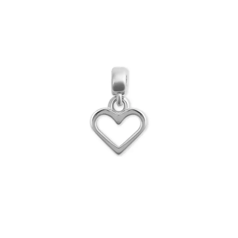 DW Charm Heart 13mm Silver