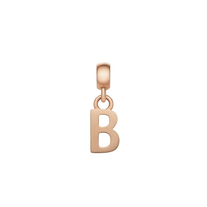 DW Charm Letter B Rose Gold