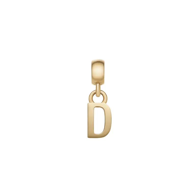 DW Charm Letter D Gold