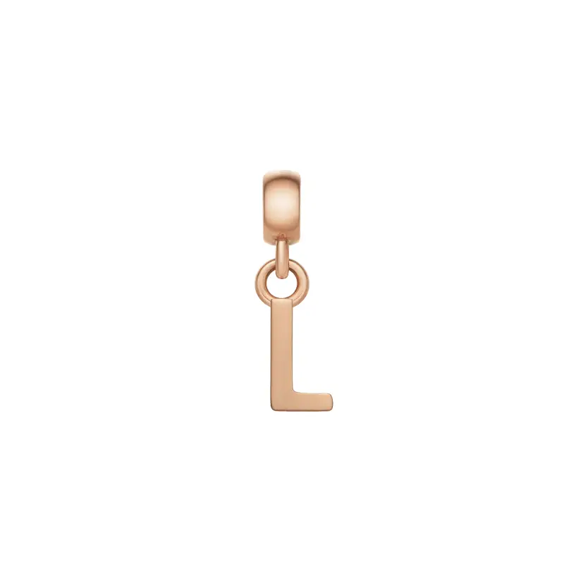DW Charm Letter L Rose Gold
