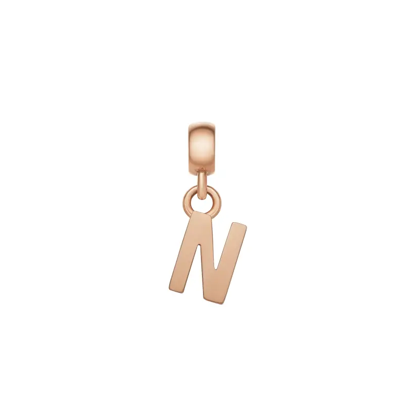 DW Charm Letter N Rose Gold