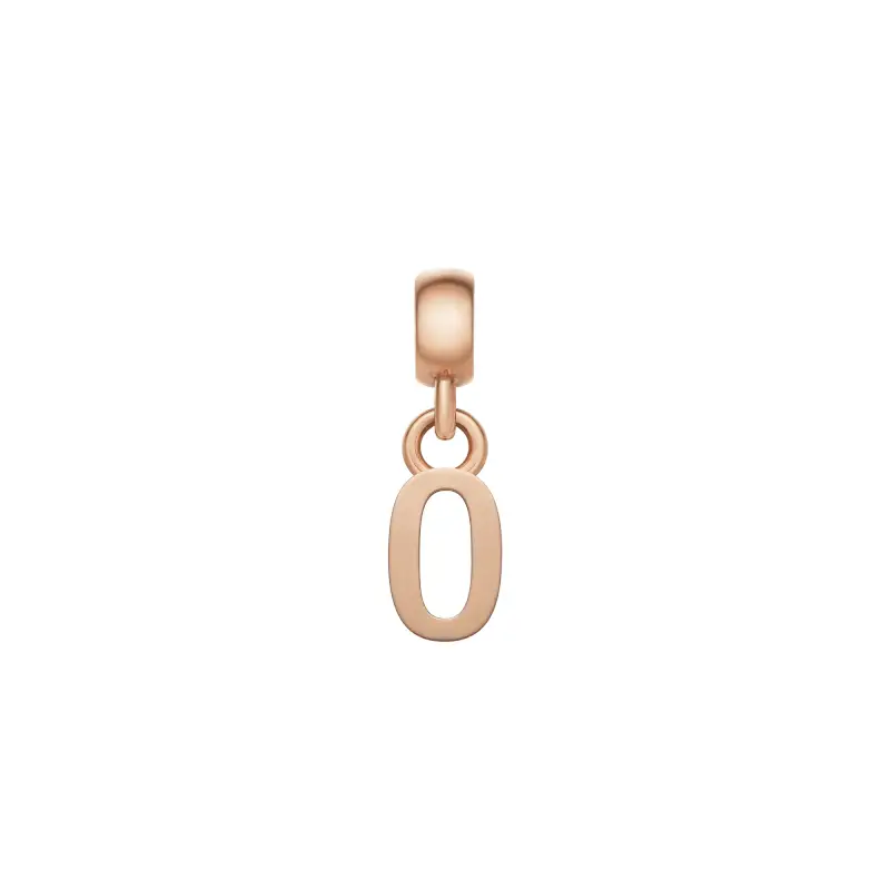 DW Charm Letter O Rose Gold