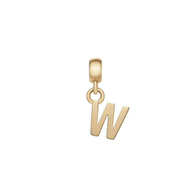 DW Charm Letter W Gold