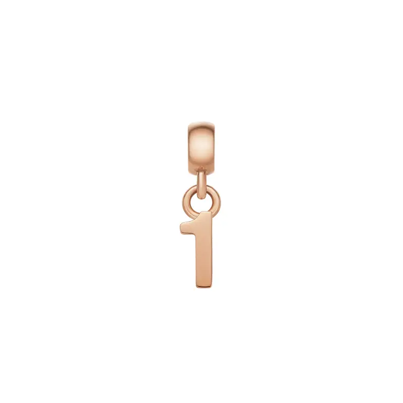 DW Charm Number 1 Rose Gold