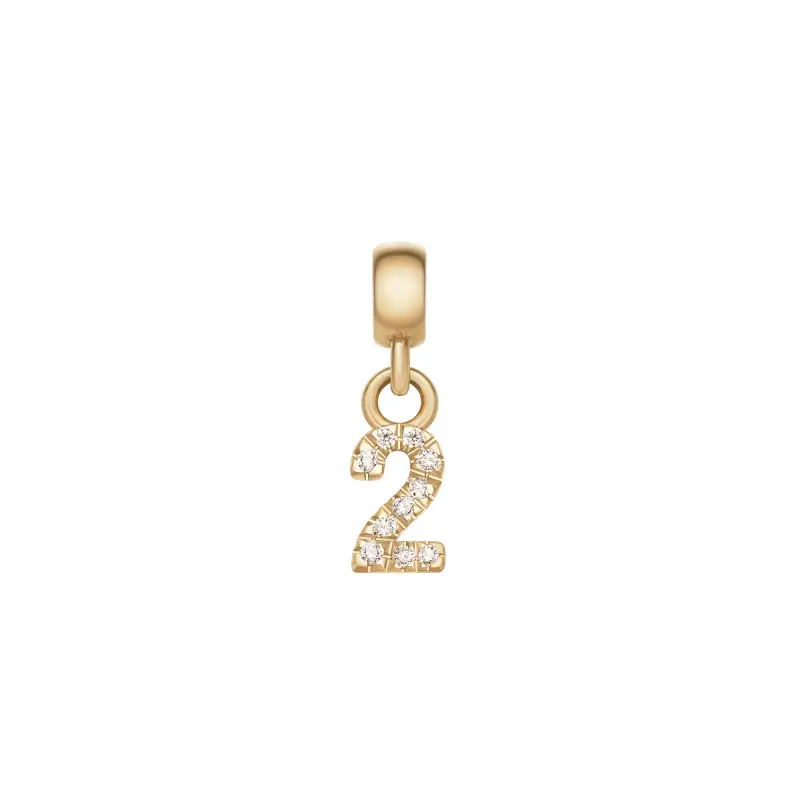 DW Charm Number 2 Gold