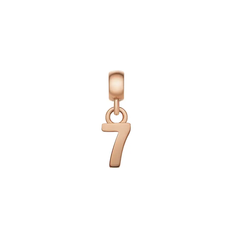DW Charm Number 7 Rose Gold