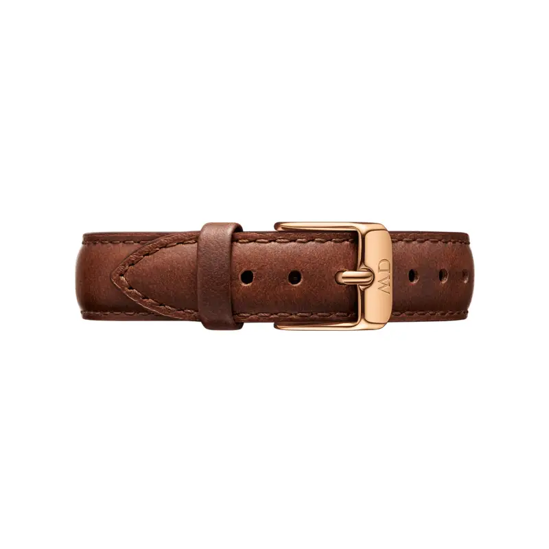 DW Cinturino Leather St Mawes Rose Gold Brown
