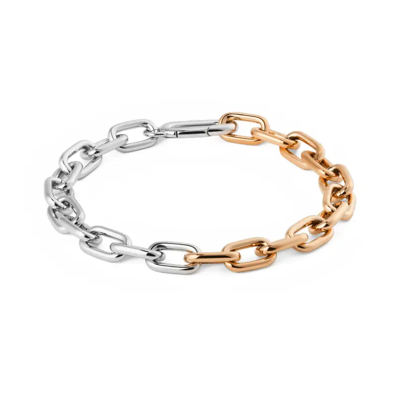 DW Contrast Link Rose Gold