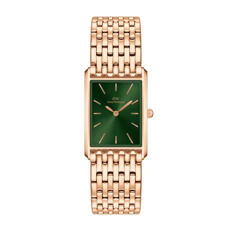 DW Orologio Bound 9-Link Emerald Sunray Rose Gold