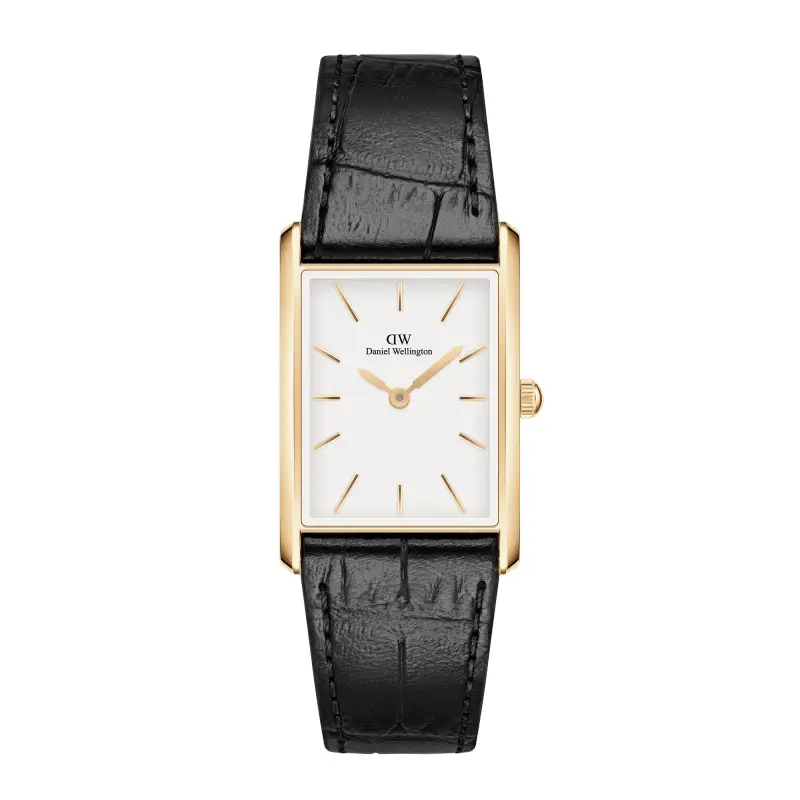 DW Orologio Bound Black Crocodile Gold