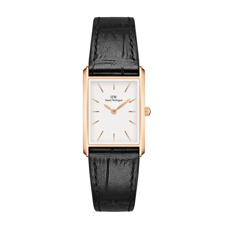 DW Orologio Bound Black Crocodile Rose Gold
