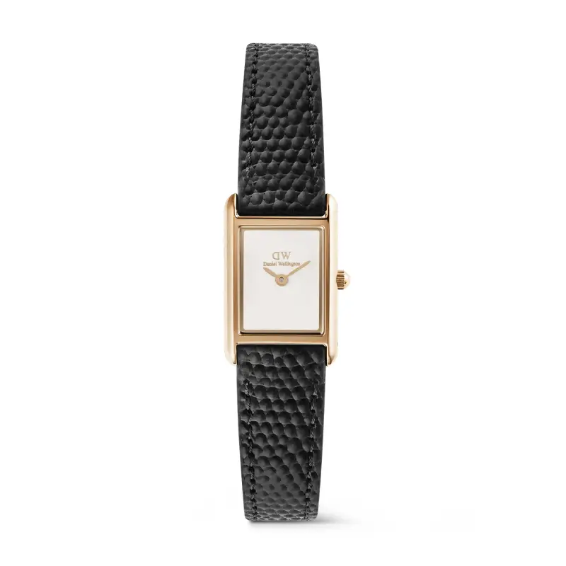 DW Orologio Bound Mini Black Lizard Rose Gold