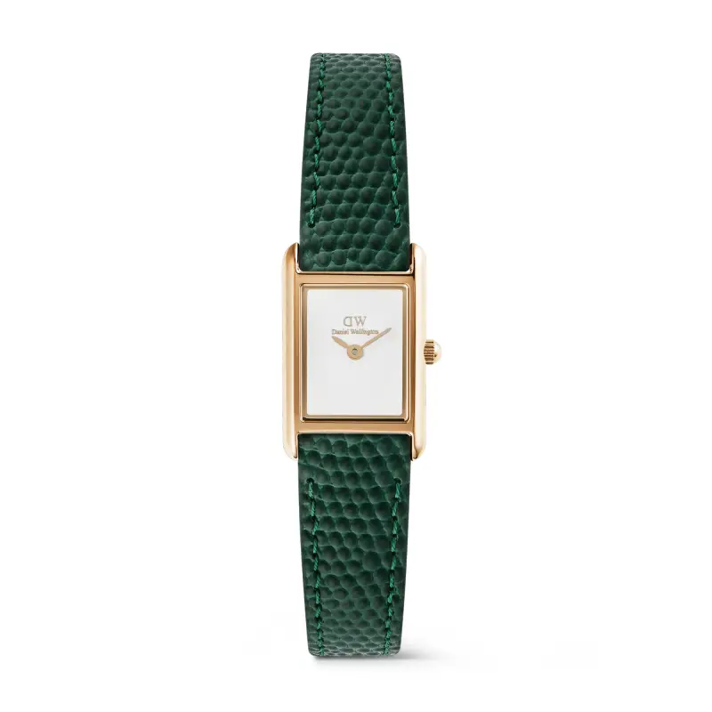 DW Orologio Bound Mini Green Lizard Rose Gold
