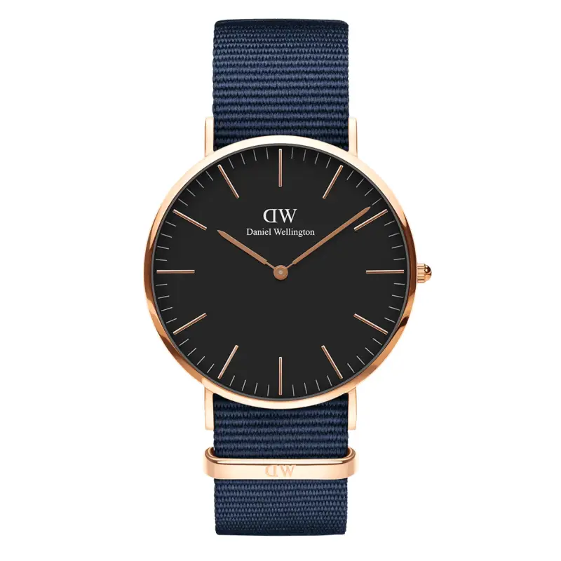 DW Orologio Classic Bayswater Black Rose Gold