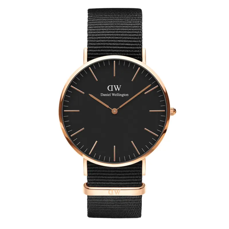DW Orologio Classic Cornwall Black Rose Gold