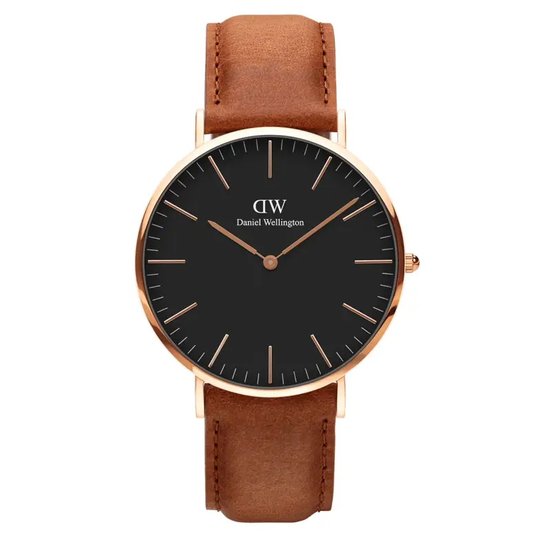DW Orologio Classic Durham Black Rose Gold
