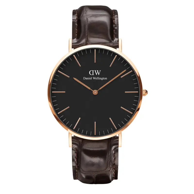 DW Orologio Classic York Black Rose Gold