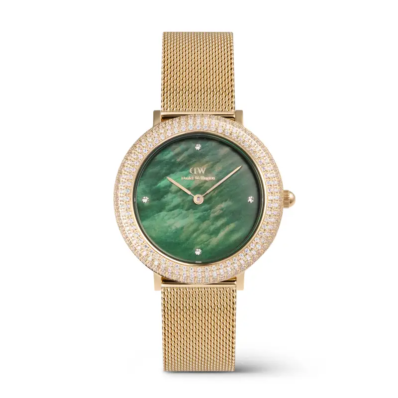 DW Orologio Crystalline Bezel Evergold Green Gold