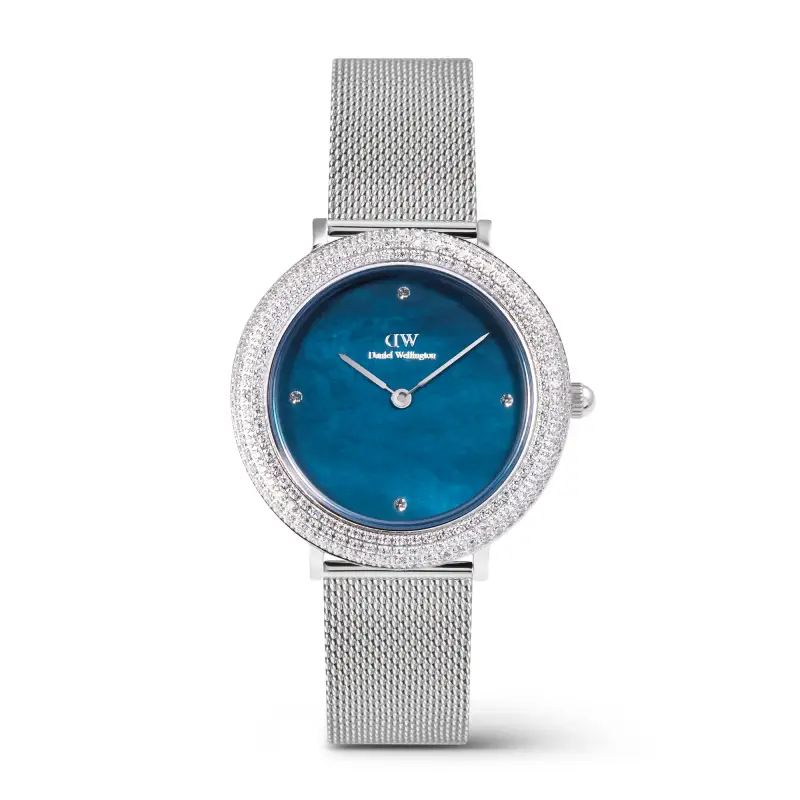 DW Orologio Crystalline Bezel Sterling Blue Silver