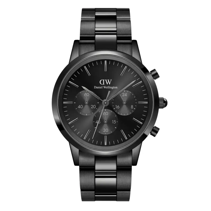 DW Orologio Iconic Chronograph Link Onyx B Black