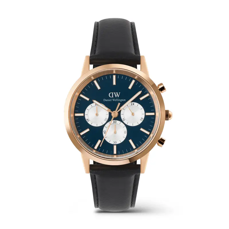 DW Orologio Iconic Chronograph Sheffield Arctic Panda Rose Gold