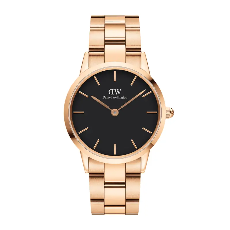 DW Orologio Iconic Link Black Rose Gold