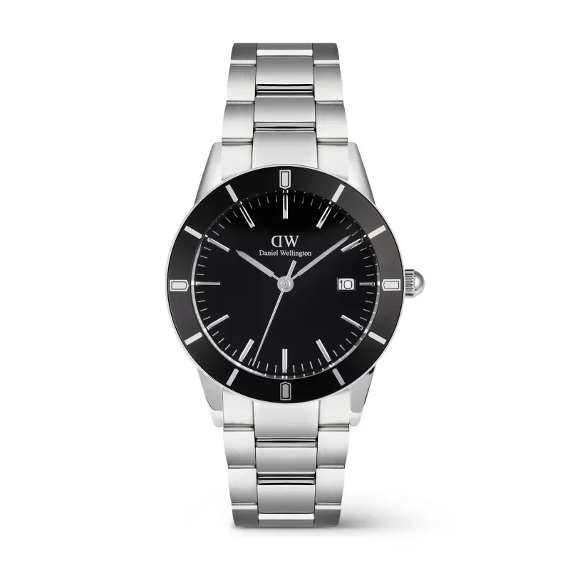 DW Orologio Iconic Paradigma Link Black Enamel Silver