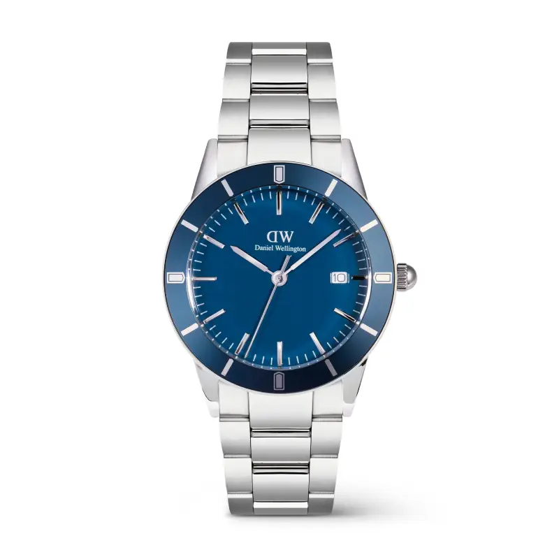 DW Orologio Iconic Paradigma Link Blue Enamel Silver