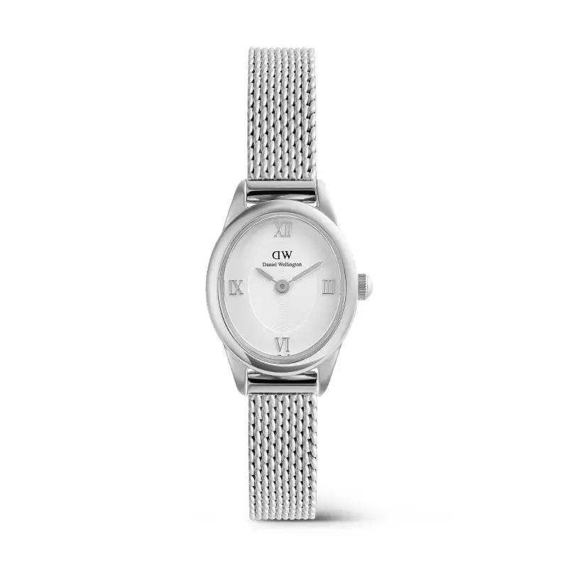 DW Orologio Ophelia Mini Mesh White Silver