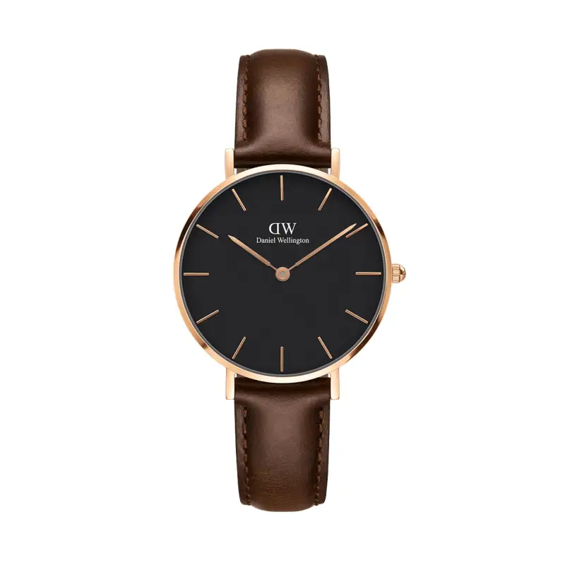DW Orologio Petite Bristol Black Rose Gold