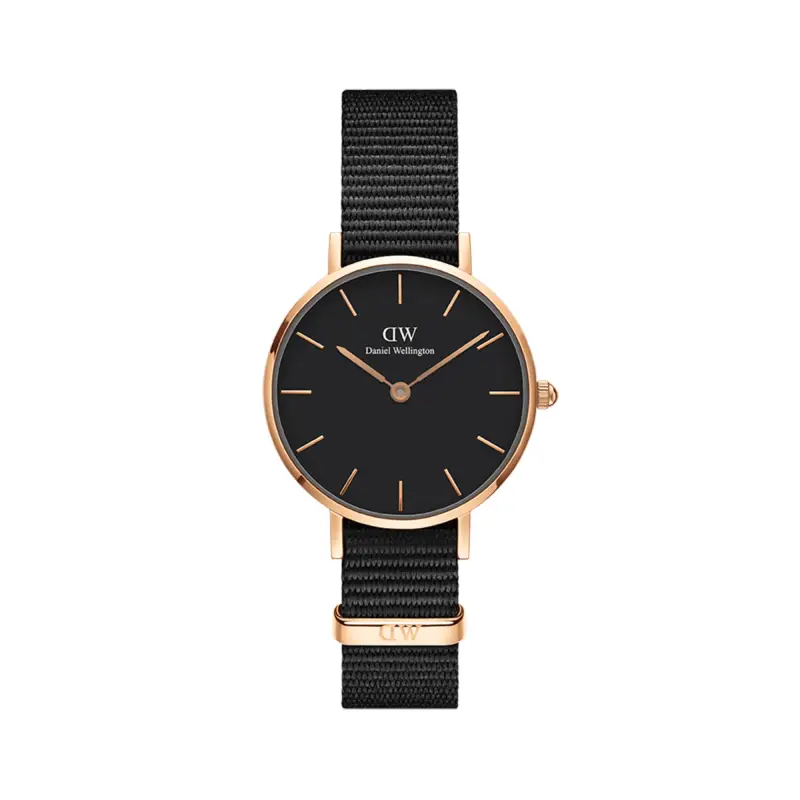 DW Orologio Petite Cornwall Black Rose Gold