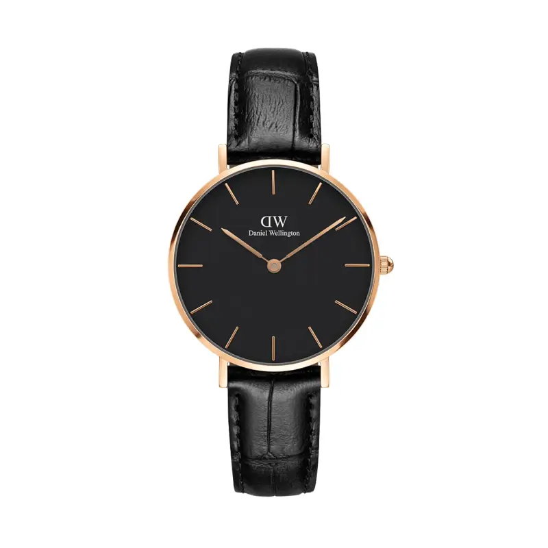 DW Orologio Petite Reading Black Rose Gold