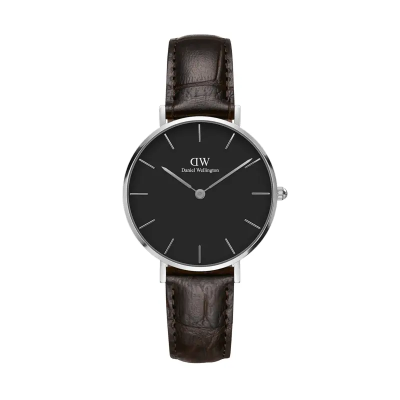 DW Orologio Petite York Black Silver