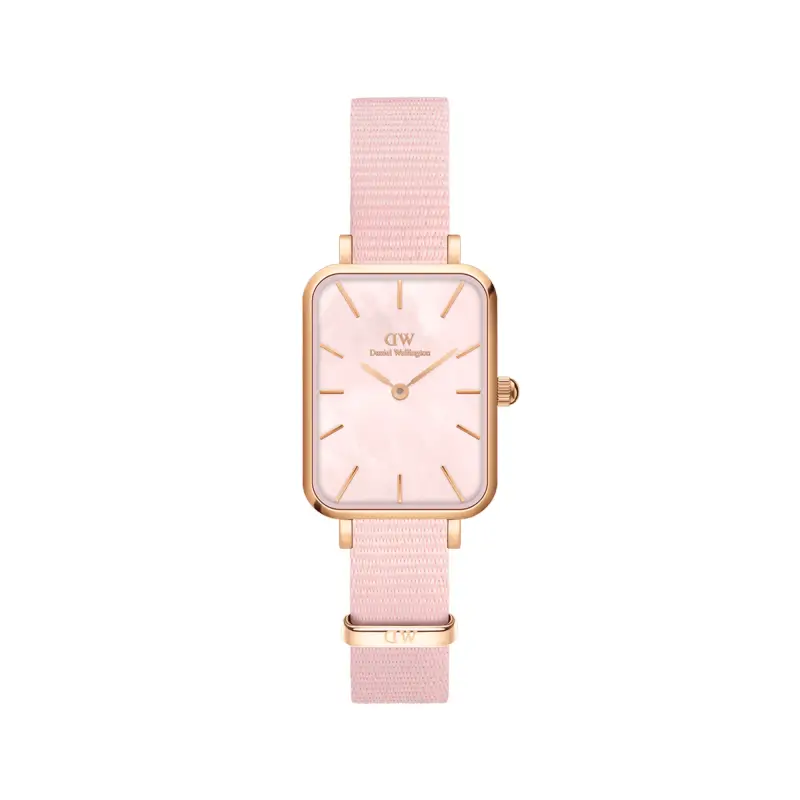 DW Orologio Quadro Coral Pink MoP Rose Gold
