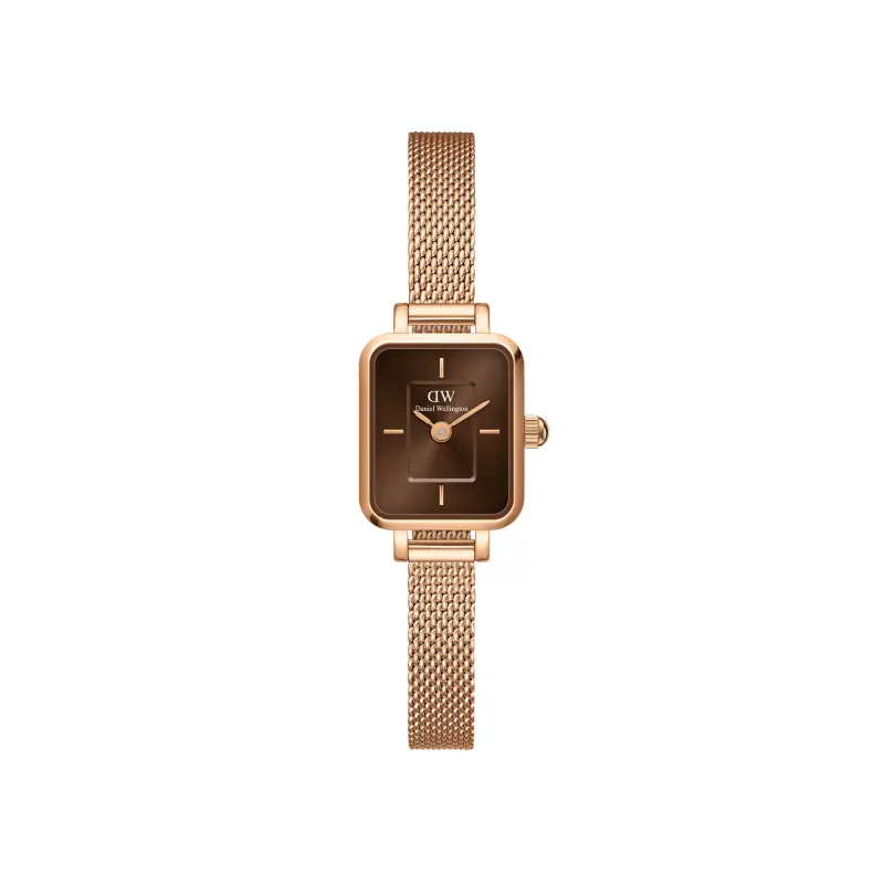 DW Orologio Quadro Mini Melrose Amber Rose Gold